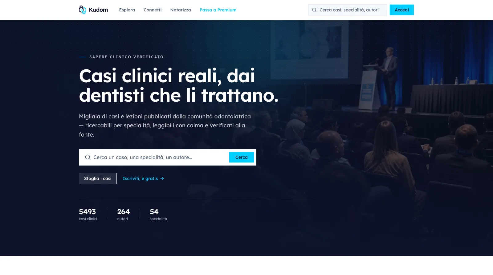 La nuova home page di Kudom